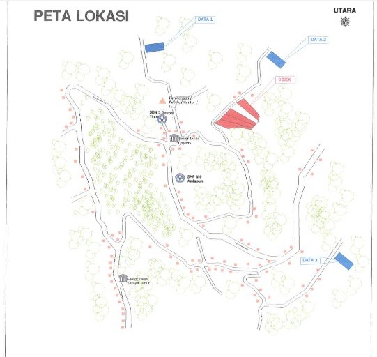 Lelang Tanah luas 3,7 are di Tumbu, Karangasem, Karangasem — foto 2