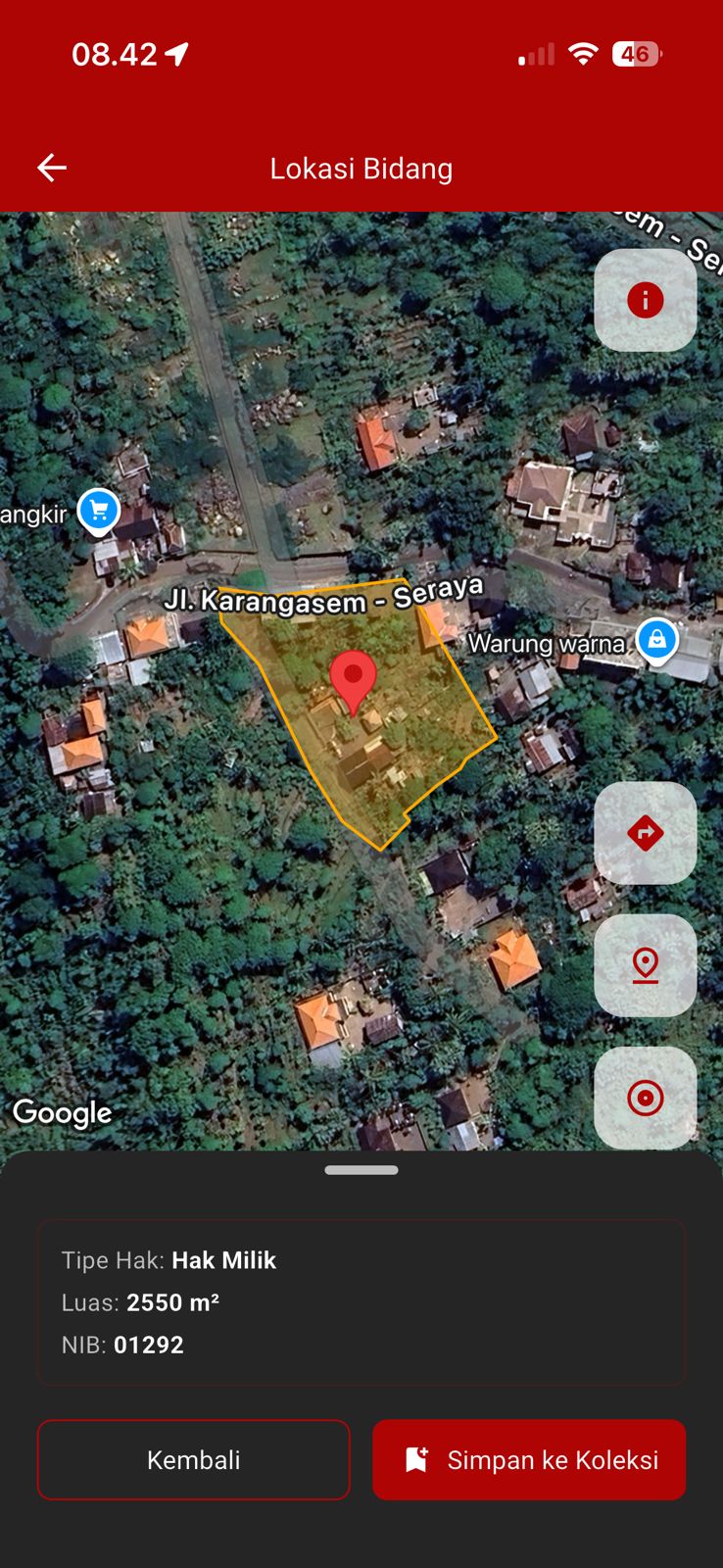 Lelang Rumah luas 25,5 are di Seraya Timur, Karangasem, Karangasem — foto 3