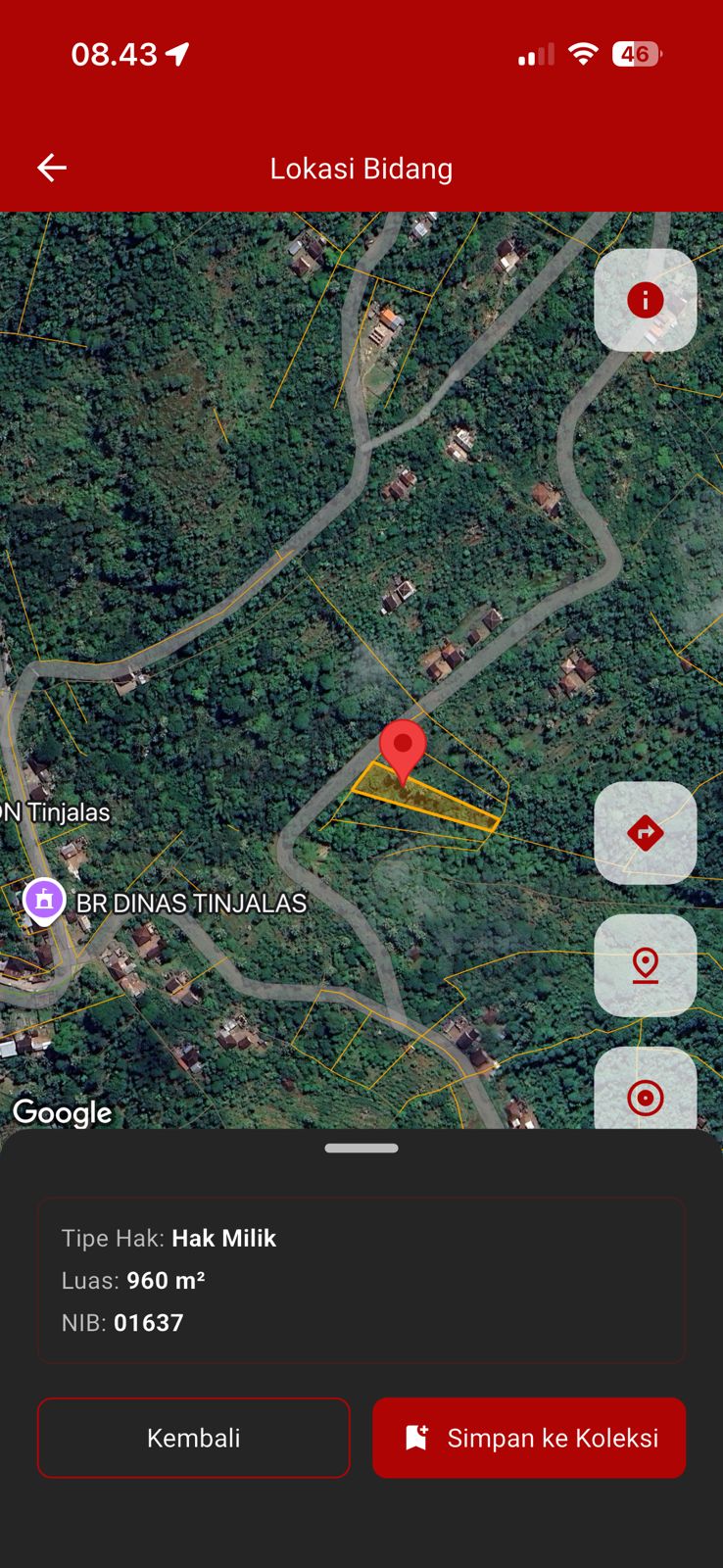 Lelang Tanah luas 9,6 are di Seraya Timur, Karangasem, Karangasem — foto 3
