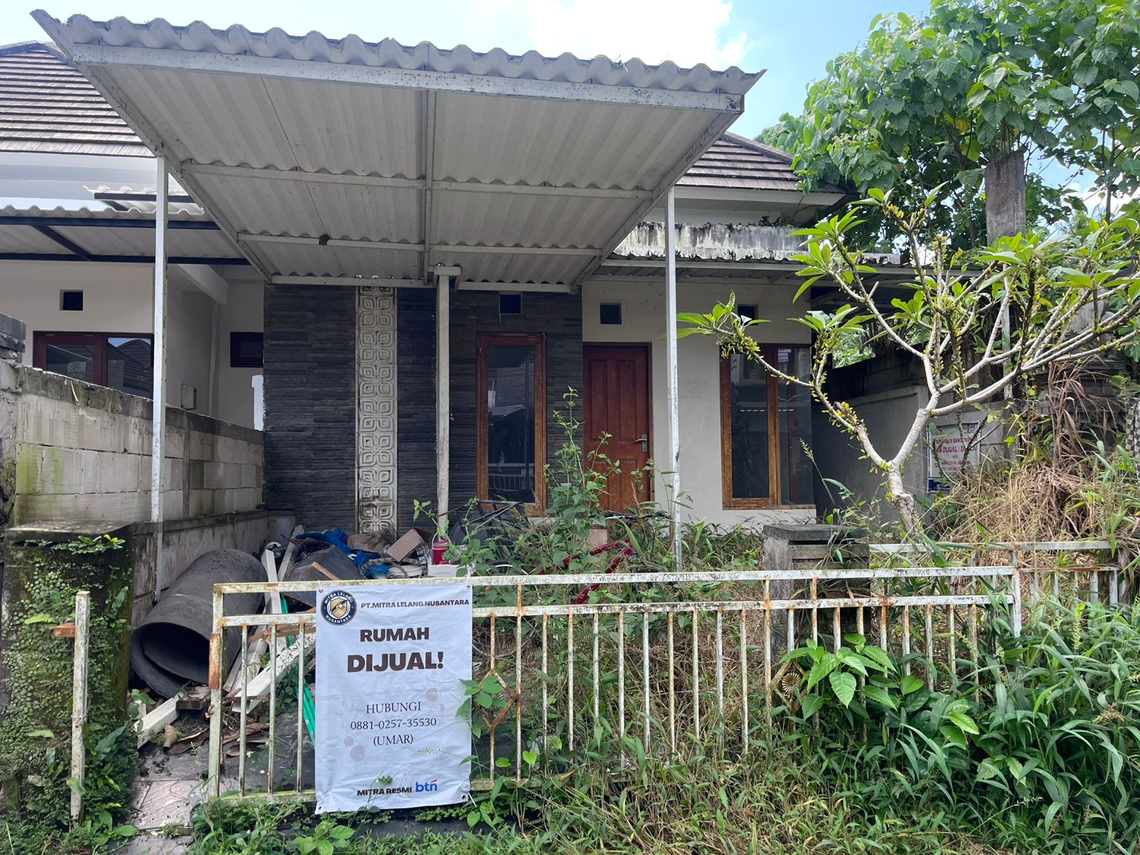 Lelang Rumah luas 0,91 are di Samsam, Kerambitan, Tabanan — foto 1
